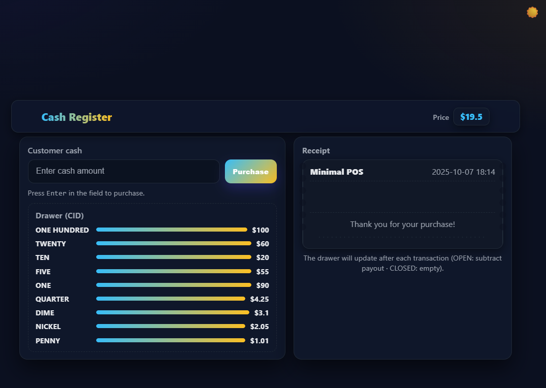 Anteprima Cash Register