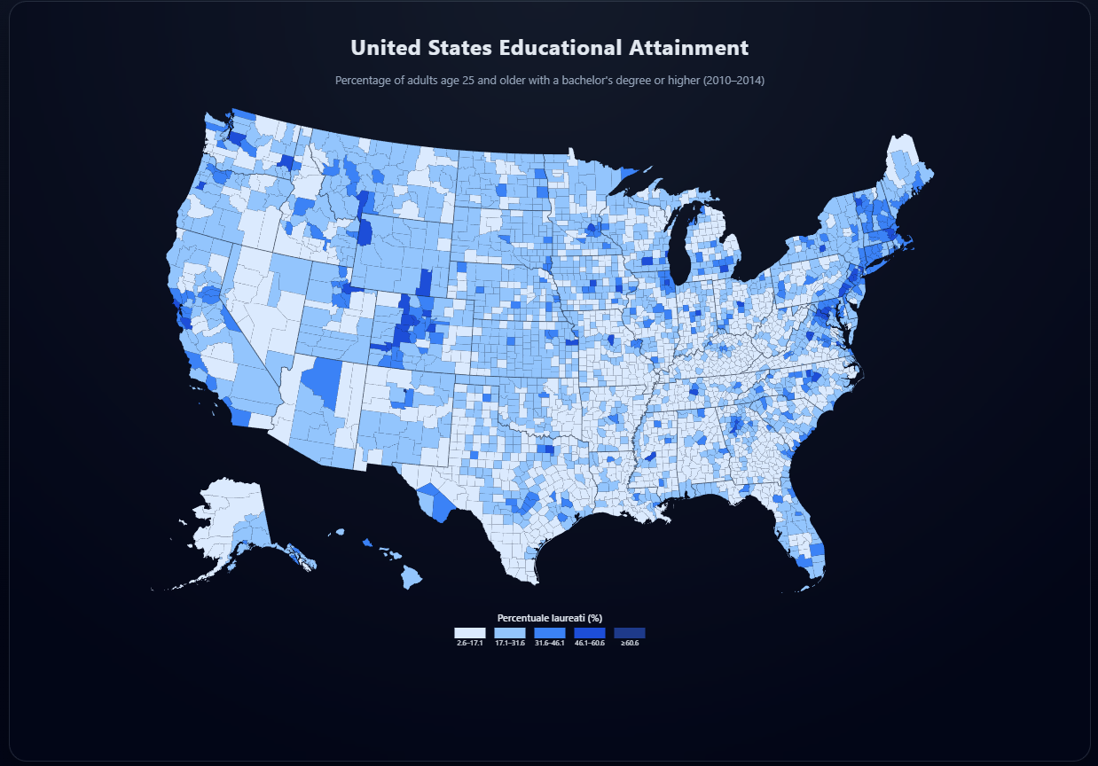 Anteprima Choropleth Map Data Visualization