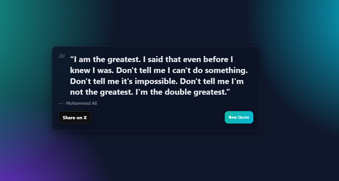 Anteprima Random Quote Machine